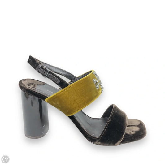 Sandals Designer By Tory Burch In Brown & Green, Size: 7