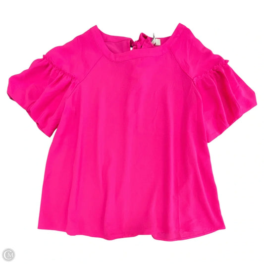 Top Short Sleeve By Cato In Pink, Size: L