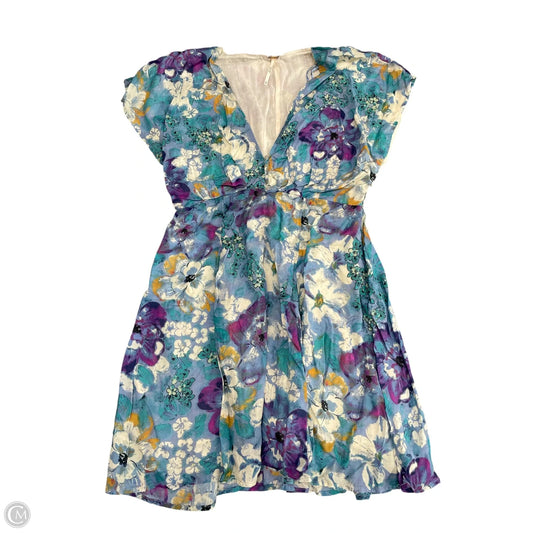 Dress Casual Short By Free People In Blue & Purple, Size: Xs