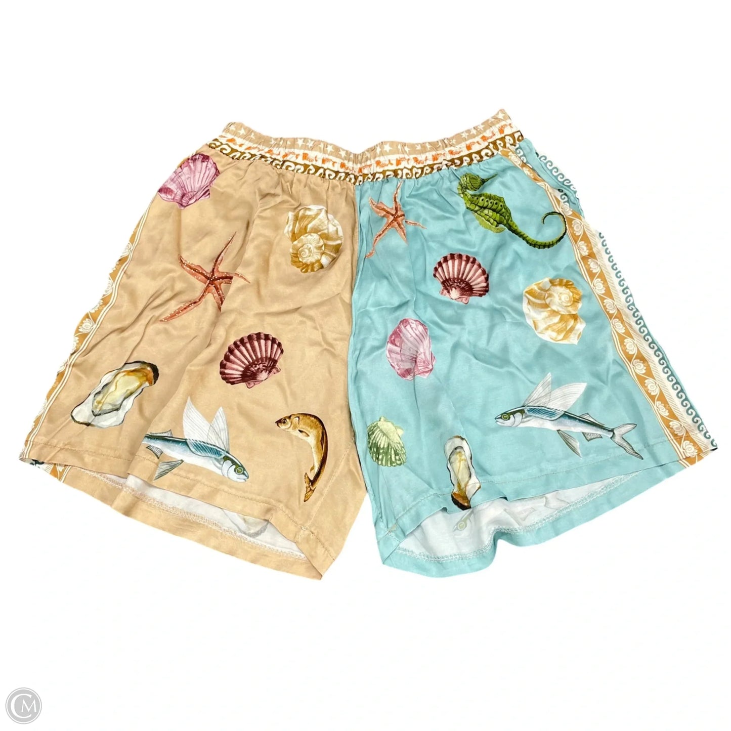 Shorts By Cmc In Blue & Tan, Size: S