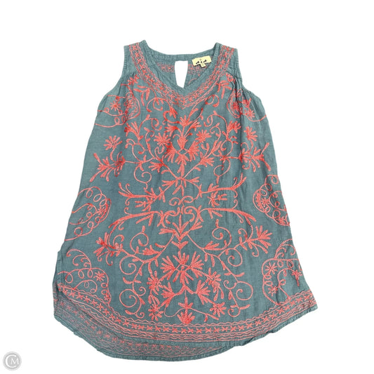 Dress Casual Short By Cmc In Blue & Pink, Size: S
