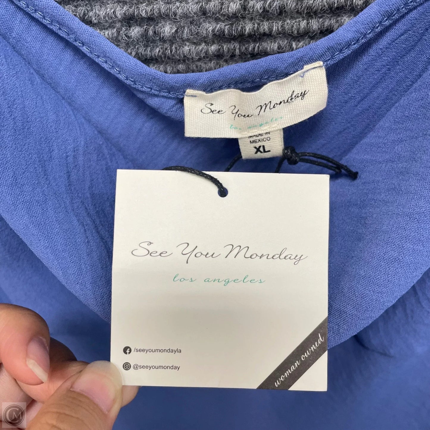 Dress Casual Short By See You Monday In Blue, Size: Xl