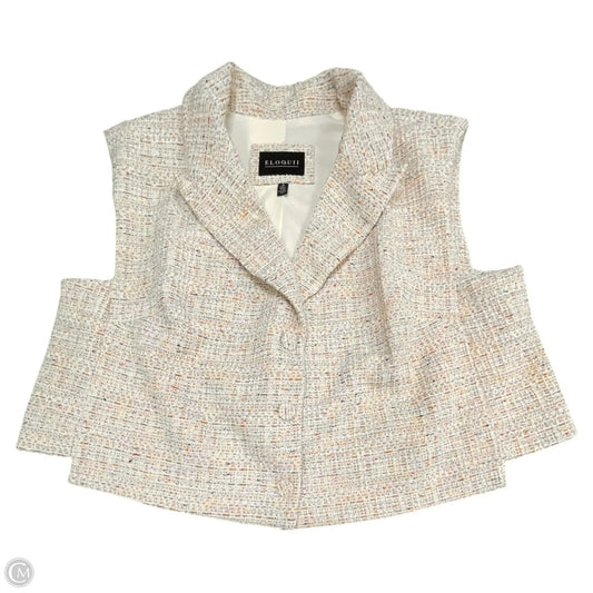 Vest Other By Eloquii In Cream, Size: 18