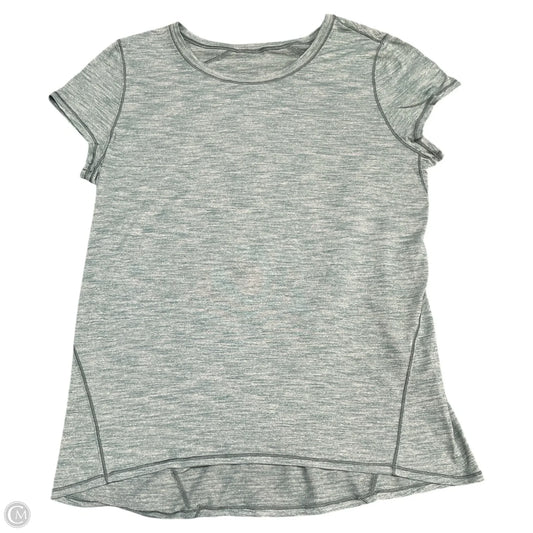Athletic Top Short Sleeve By Lululemon In Green, Size: M