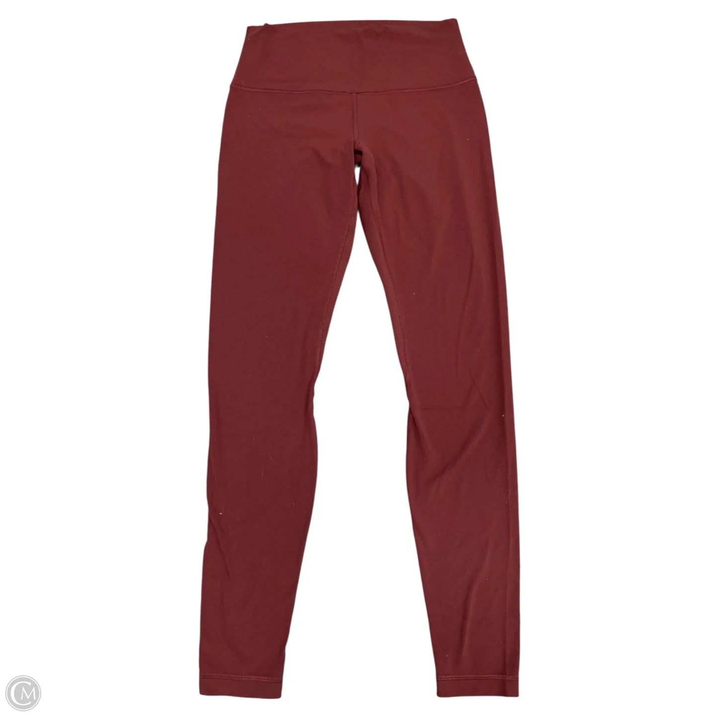 Athletic Leggings By Lululemon In Maroon, Size: 8