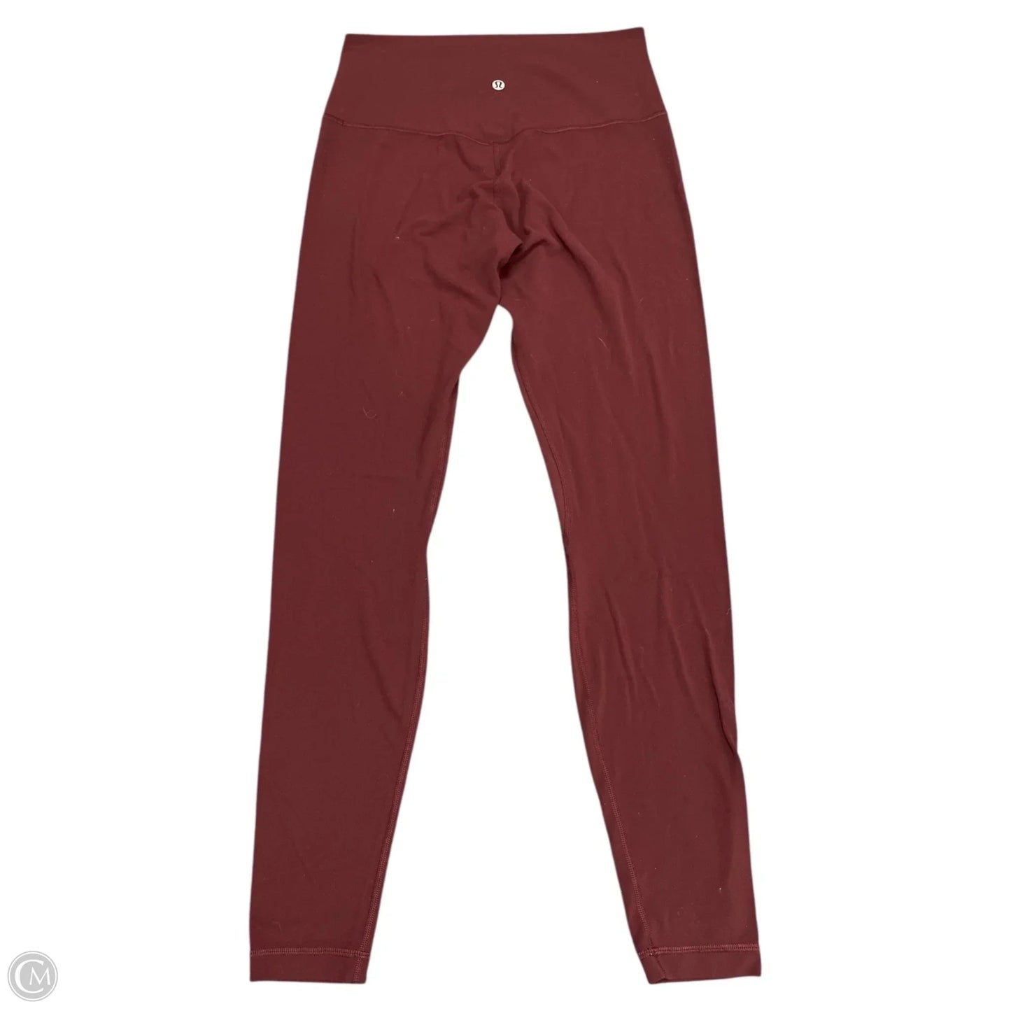 Athletic Leggings By Lululemon In Maroon, Size: 8