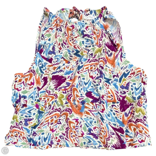 Top Sleeveless By Nicole Miller In Blue & Purple, Size: Xl