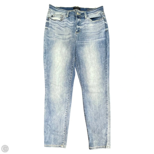 Jeans Straight By Judy Blue In Blue Denim, Size: 12