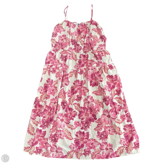 Dress Casual Short By Old Navy In Pink & White, Size: 2x