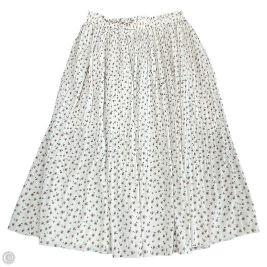 Skirt Midi By Exlura In Cream, Size: Xxl