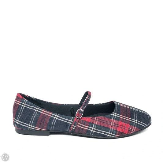 Shoes Flats By Jelly Pop In Black & Red, Size: 9