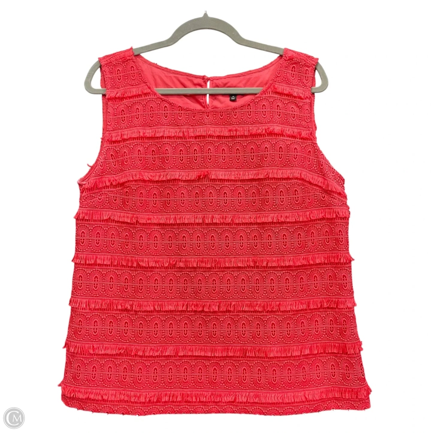 Top Sleeveless By Talbots In Red, Size: 12