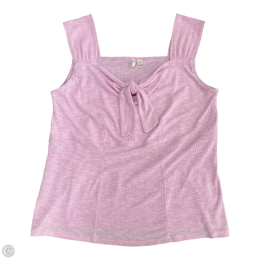 Top Sleeveless By Cato In Pink, Size: Xl