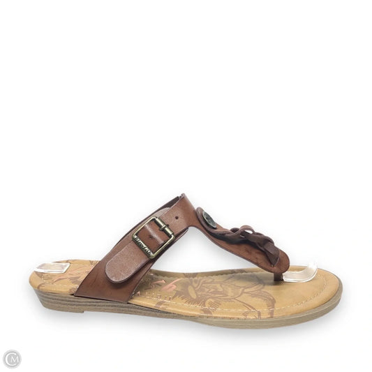 Sandals Flats By Blowfish In Brown, Size: 9
