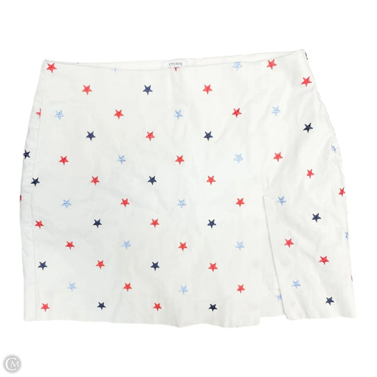 Athletic Skort By Crown And Ivy In Blue & Red & White, Size: 10