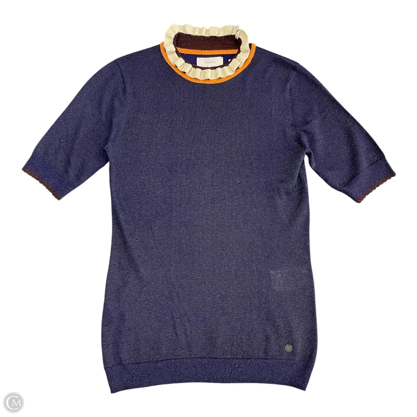 Top Short Sleeve By Numph In Blue, Size: Xs