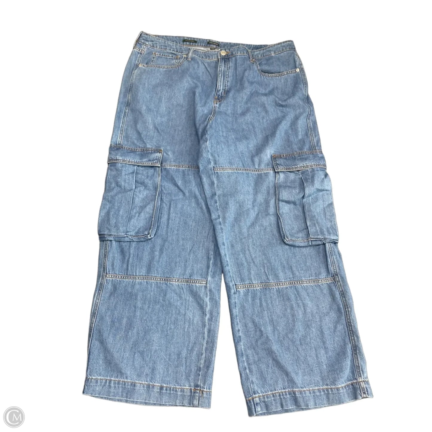 Jeans Wide Leg By Wild Fable In Blue Denim, Size: 16