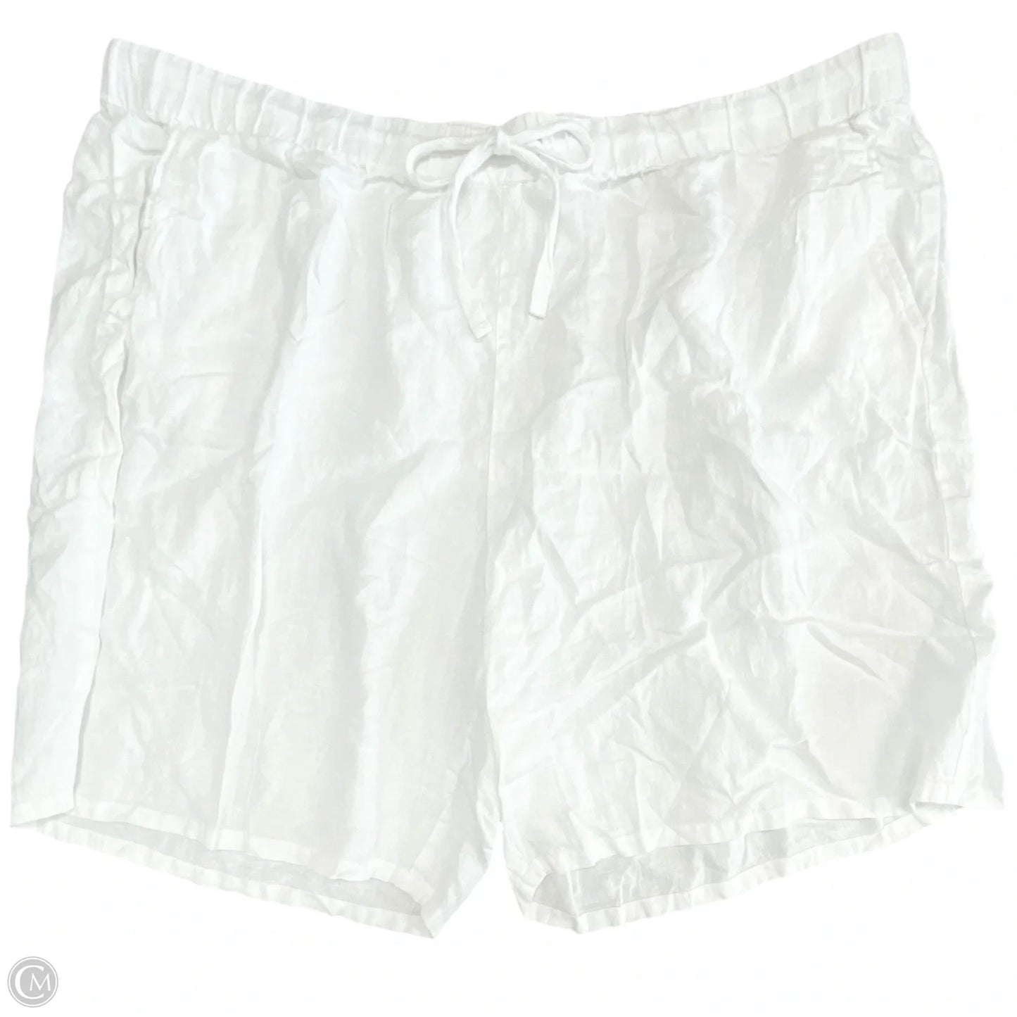 Shorts By Eileen Fisher In White, Size: 3x