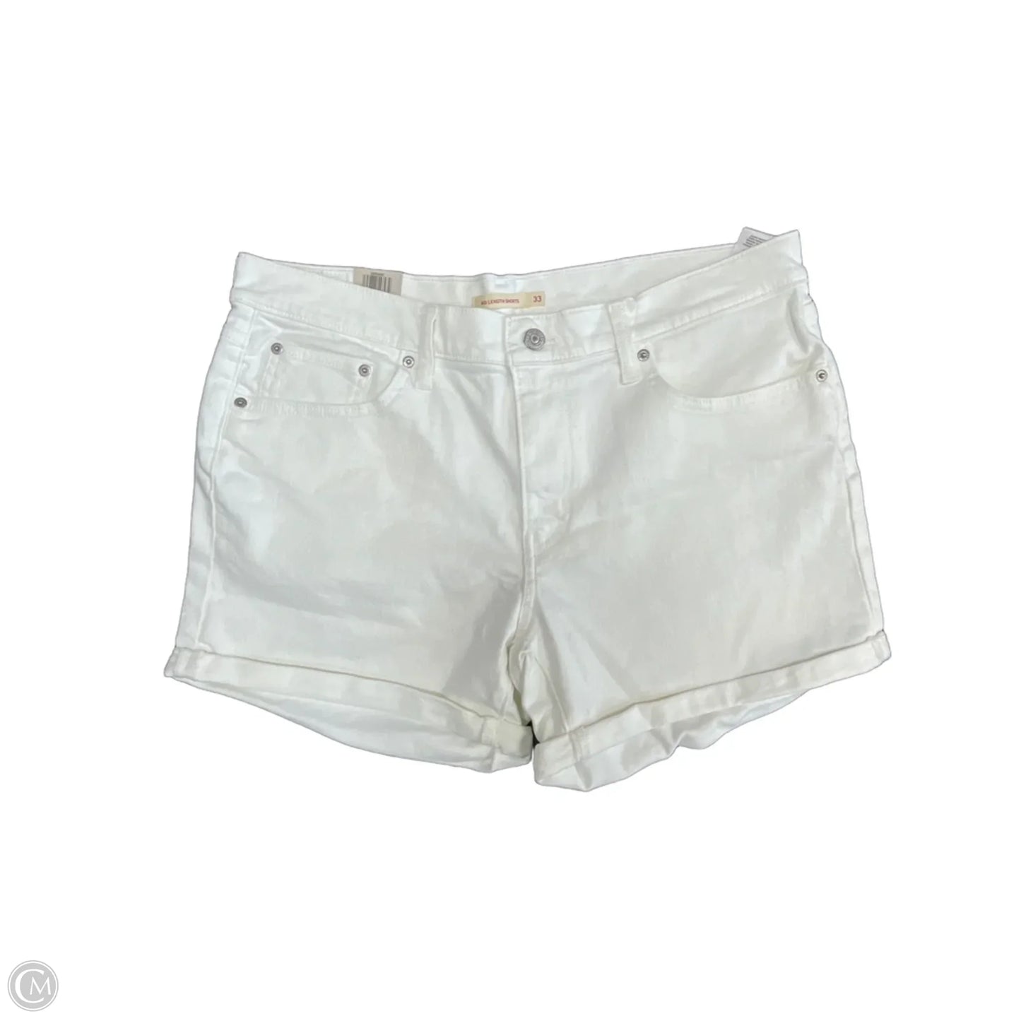 Shorts By Levis In White Denim, Size: 16