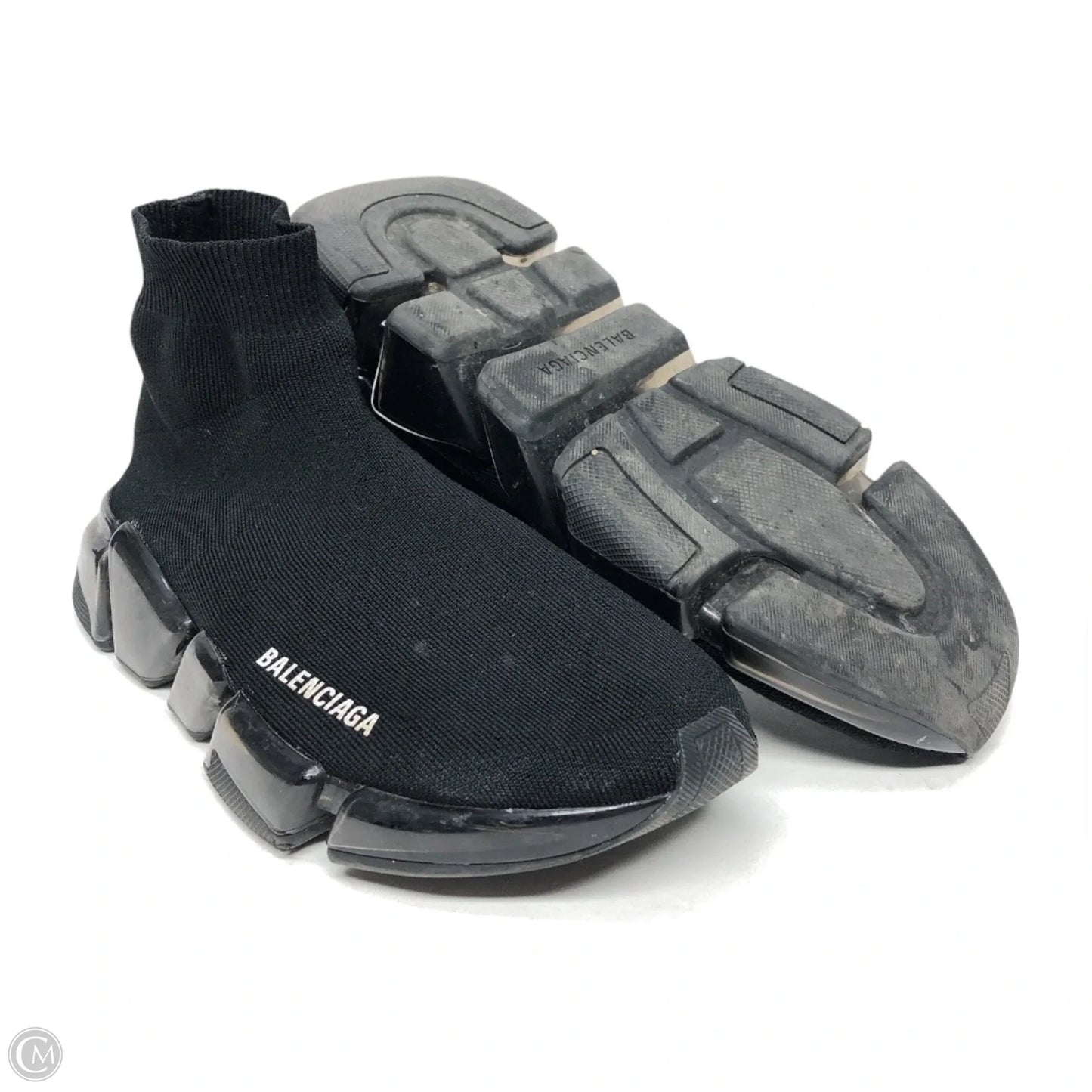 Shoes Luxury Designer By Balenciaga In Black, Size: 8