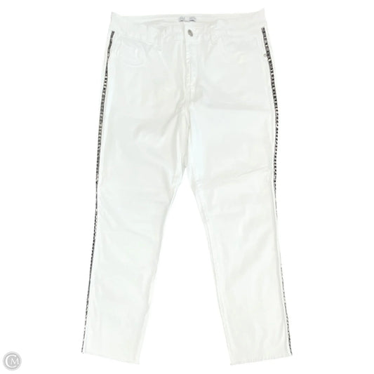 Jeans Skinny By Signature Studio In White, Size: 14