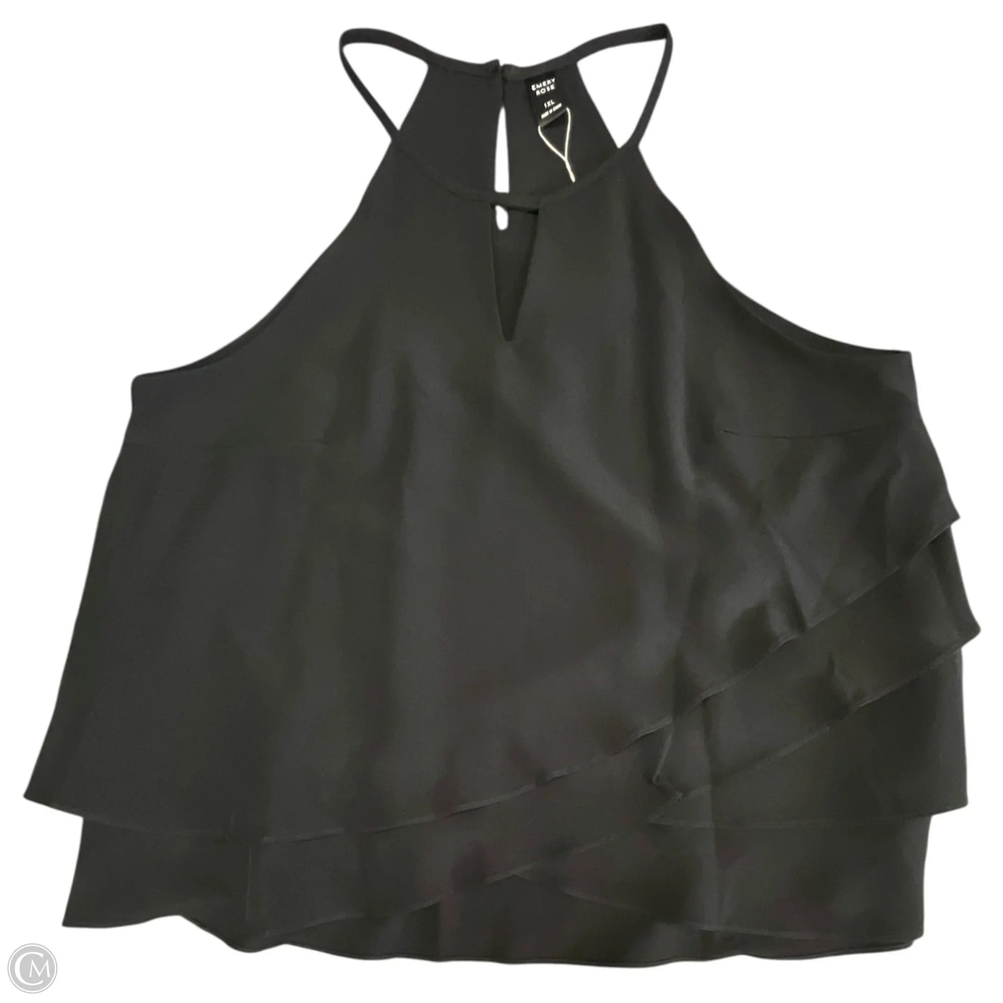 Top Long Sleeve By Cmb In Black, Size: M