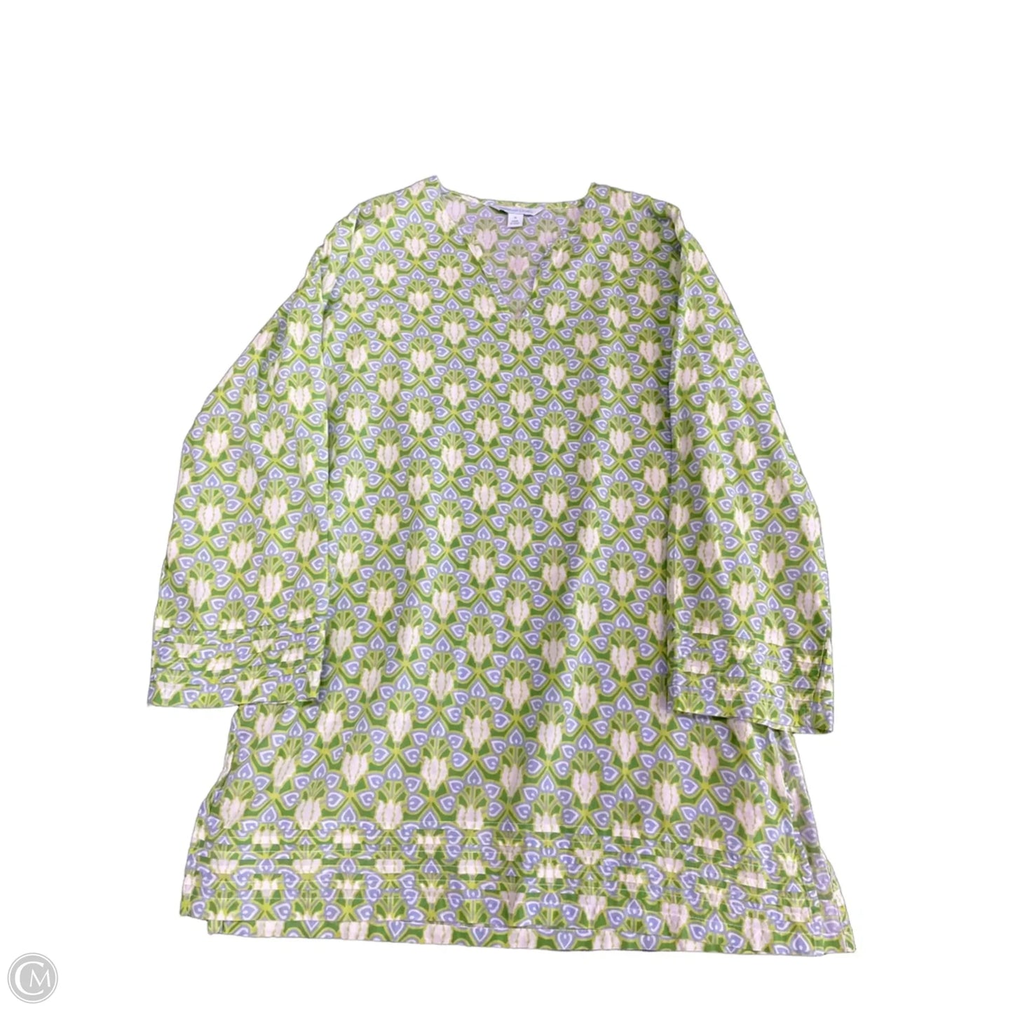 Tunic Long Sleeve By Cmc In Green, Size: M