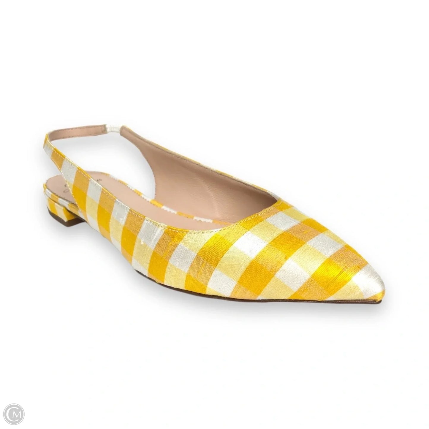 Shoes Flats By J. Crew In White & Yellow, Size: 5.5