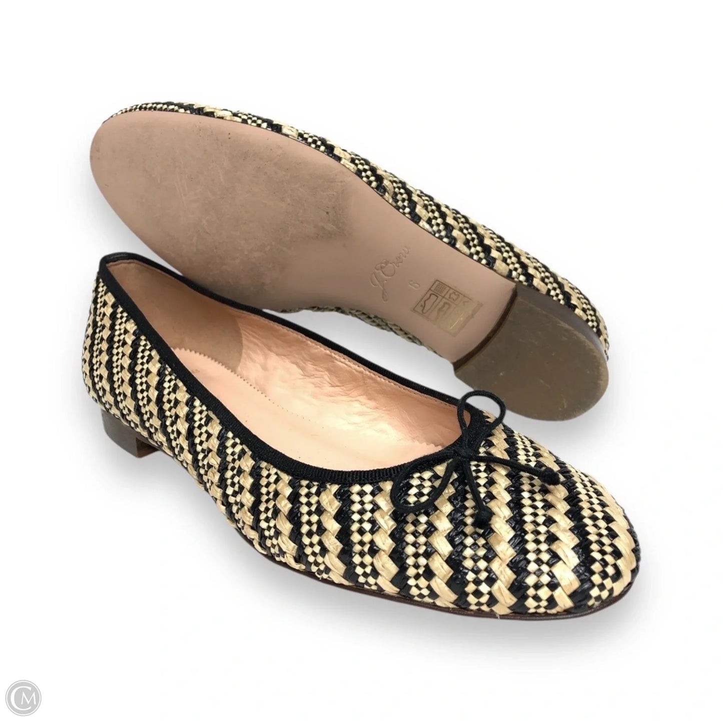 Shoes Flats By J. Crew In Black & Cream, Size: 6