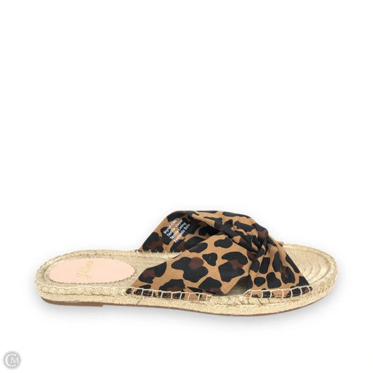 Sandals Flats By J. Crew In Animal Print, Size: 6