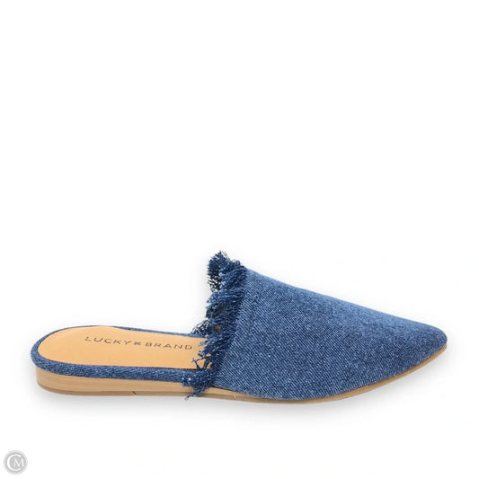Shoes Flats By Lucky Brand In Blue Denim, Size: 6