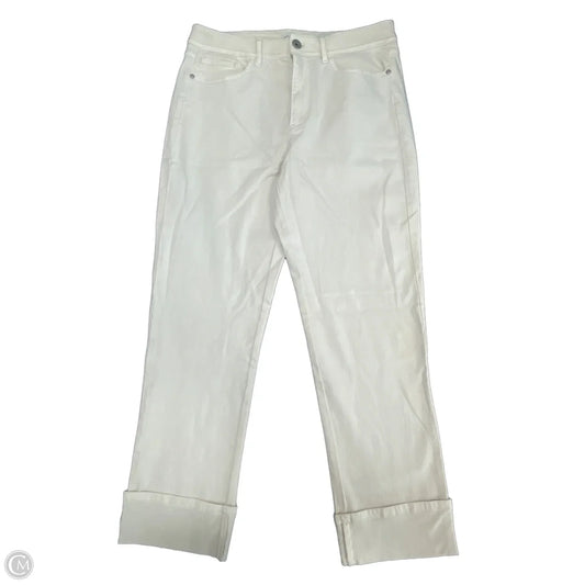 Jeans Straight By J. Jill In Cream, Size: 10