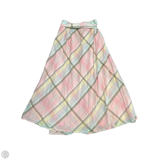 Skirt Midi By Talbots In Green & Pink, Size: M