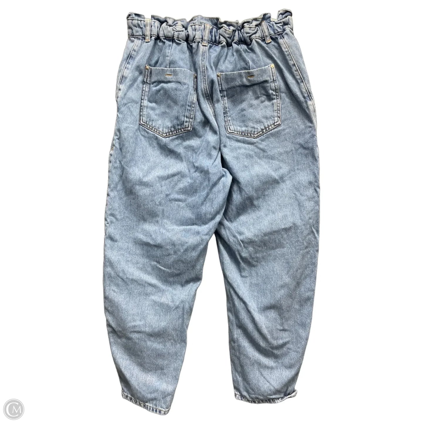 Jeans Straight By Zara In Blue Denim, Size: 8