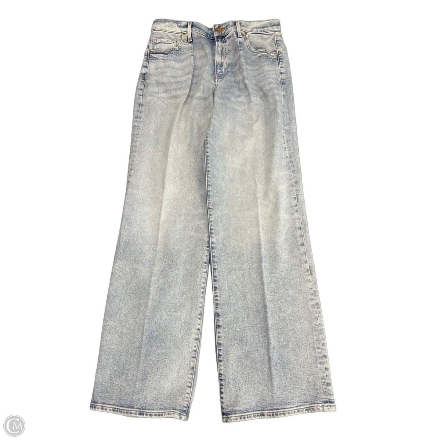 Jeans Wide Leg By Express In Blue Denim, Size: 6