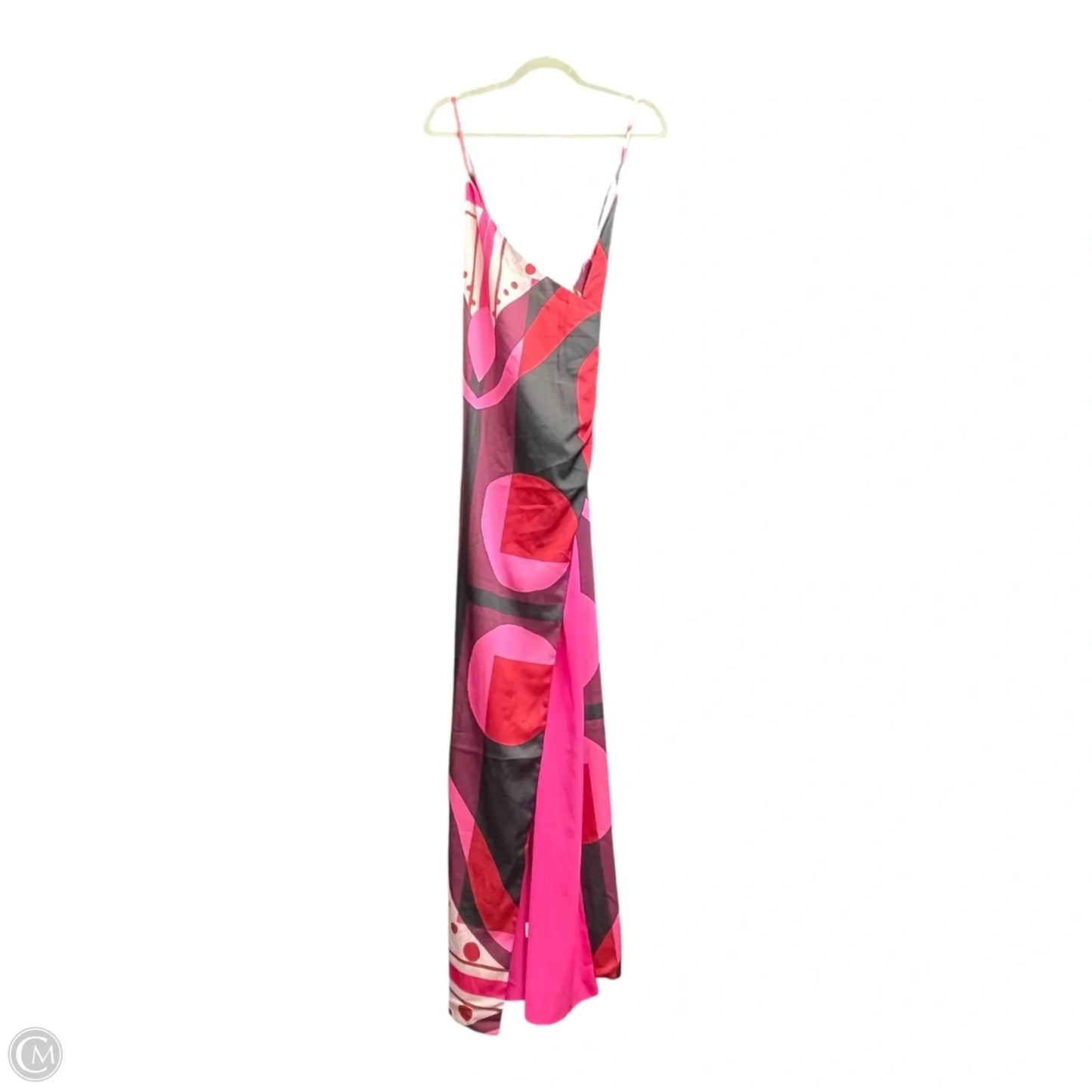 Dress Casual Maxi By Fashion Nova In Black & Pink, Size: L