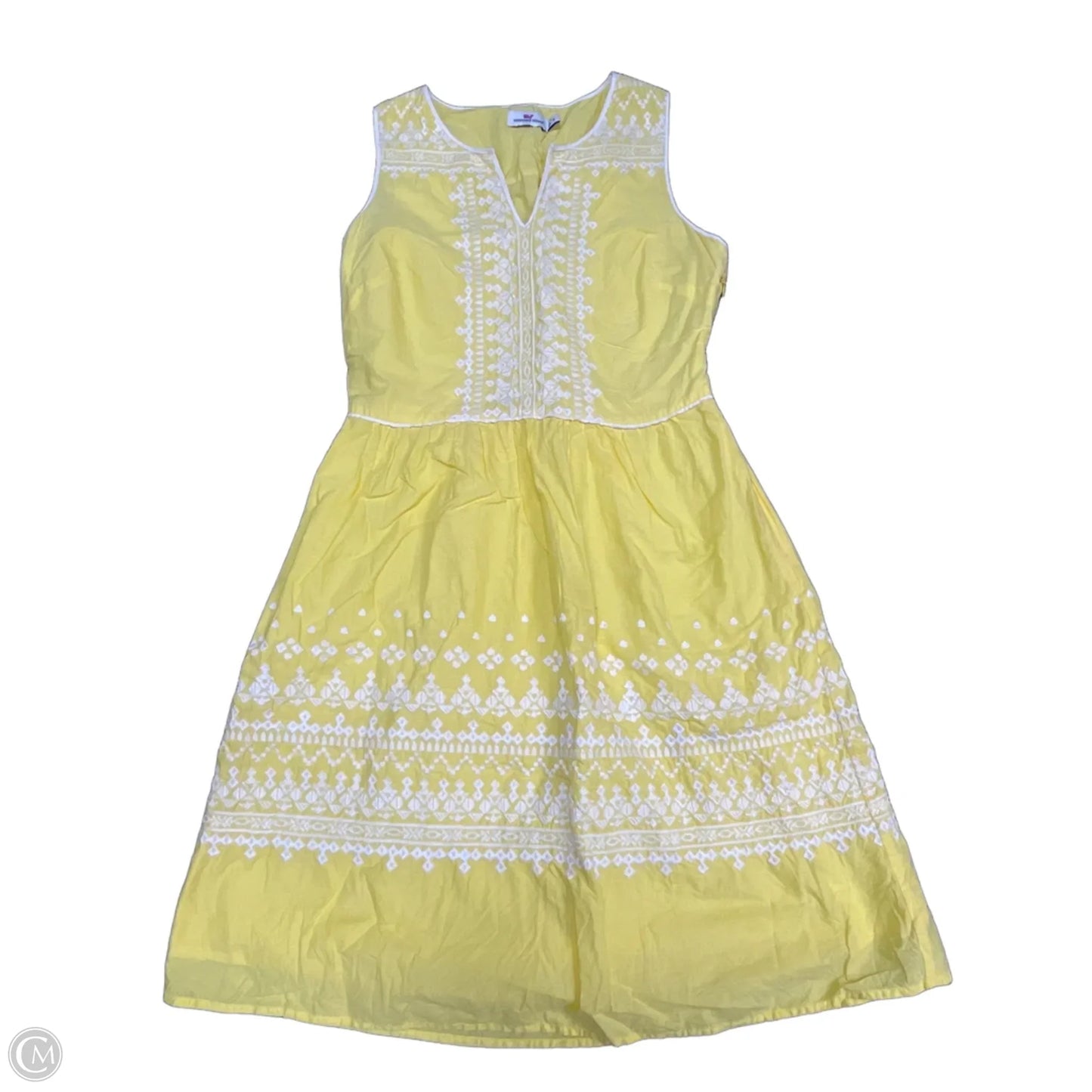 Dress Casual Short By Vineyard Vines In Yellow, Size: 2