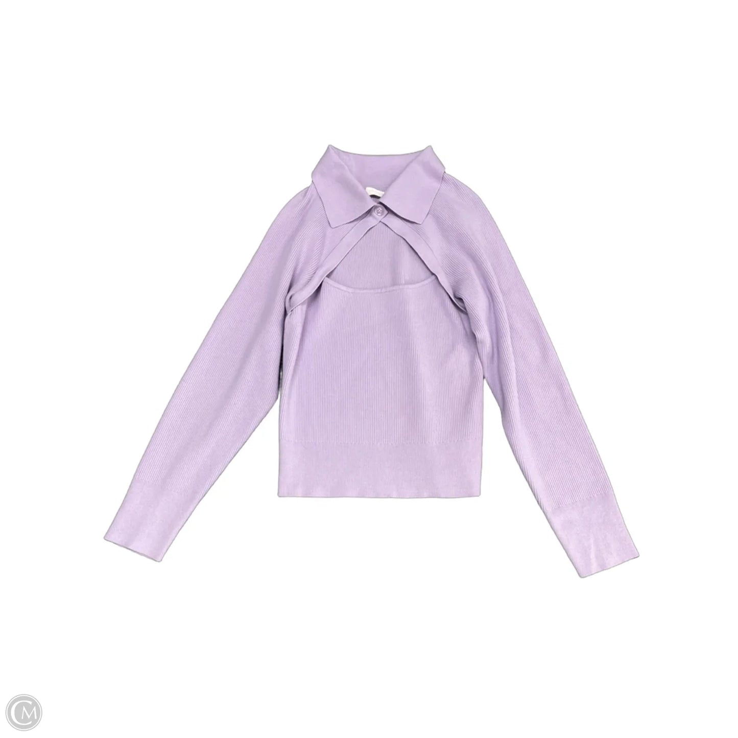 Top Long Sleeve By Cma In Purple, Size: L