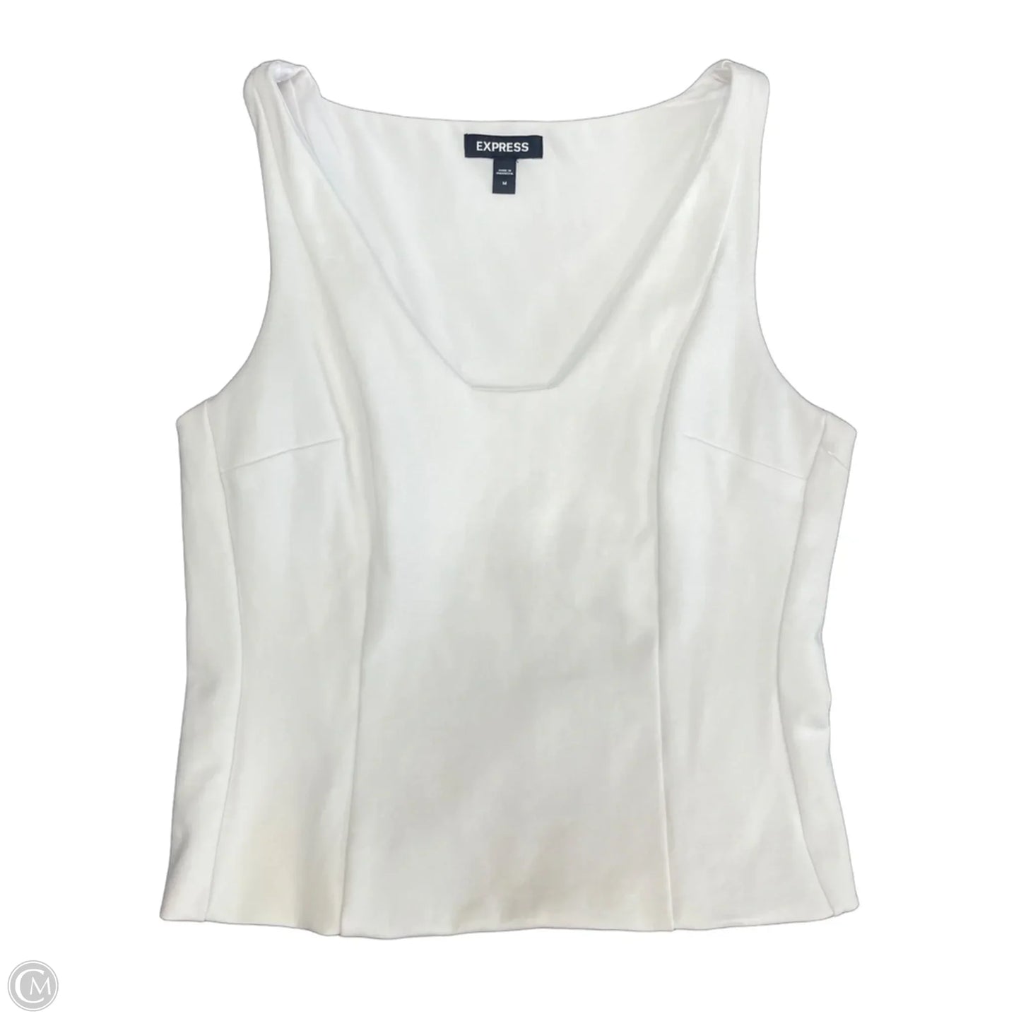 Top Sleeveless By Express In White, Size: M
