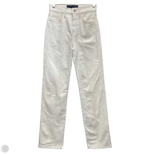 Jeans Straight By Veronica Beard In Cream, Size: 2