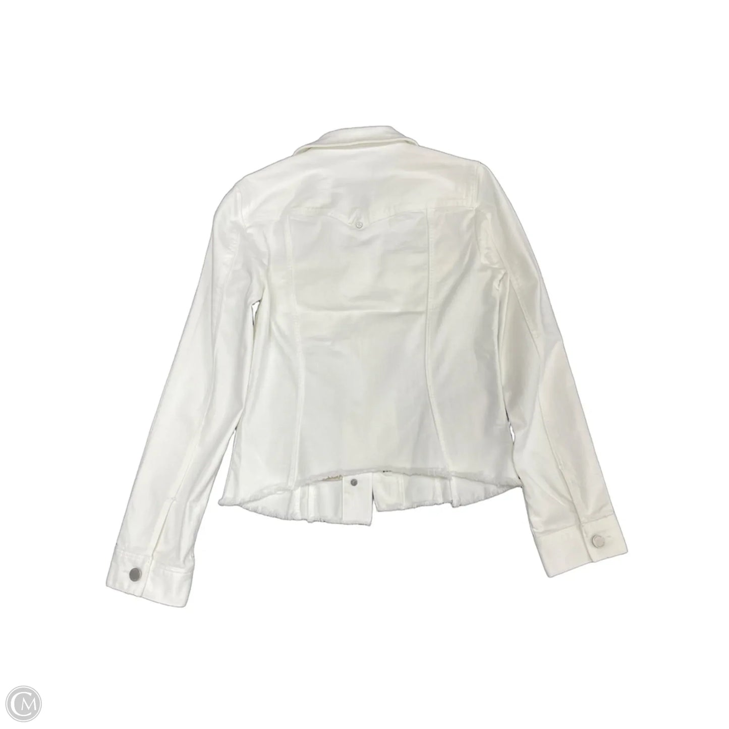 Jacket Denim By Liverpool In White Denim, Size: Xs