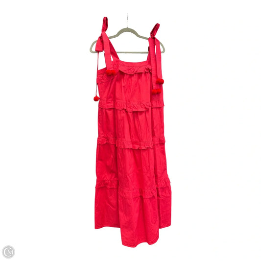Dress Casual Midi By Tcec In Red, Size: S