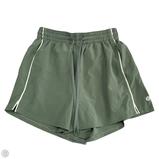 Athletic Shorts By Lululemon In Green, Size: 0