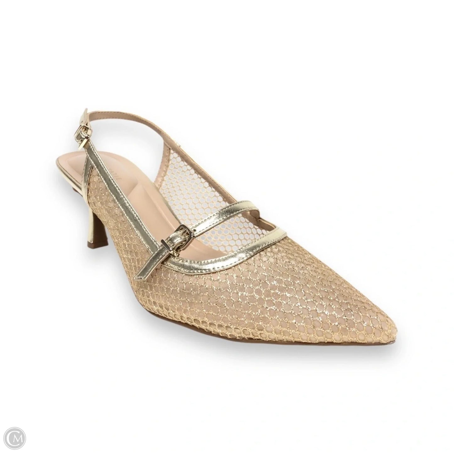 Shoes Heels Kitten By Kelly And Katie In Gold, Size: 10