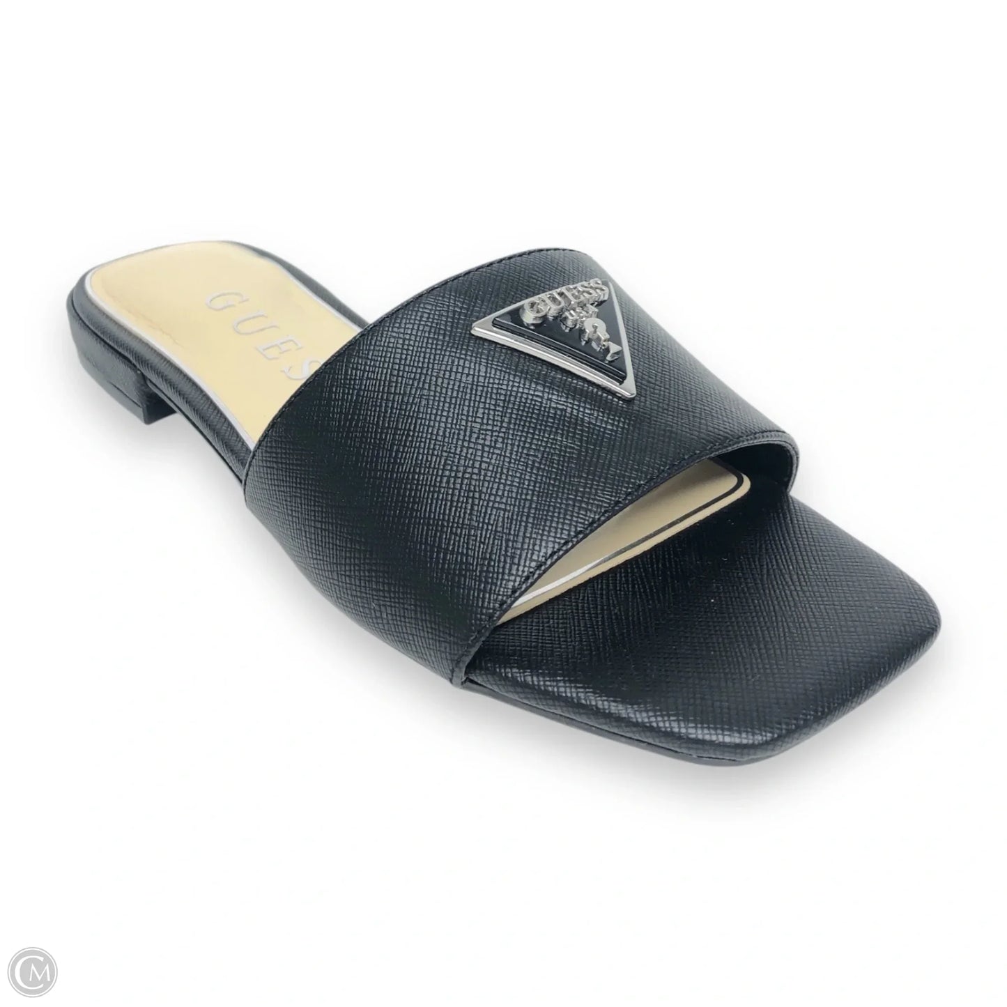 Sandals Flats By Guess In Black, Size: 6.5
