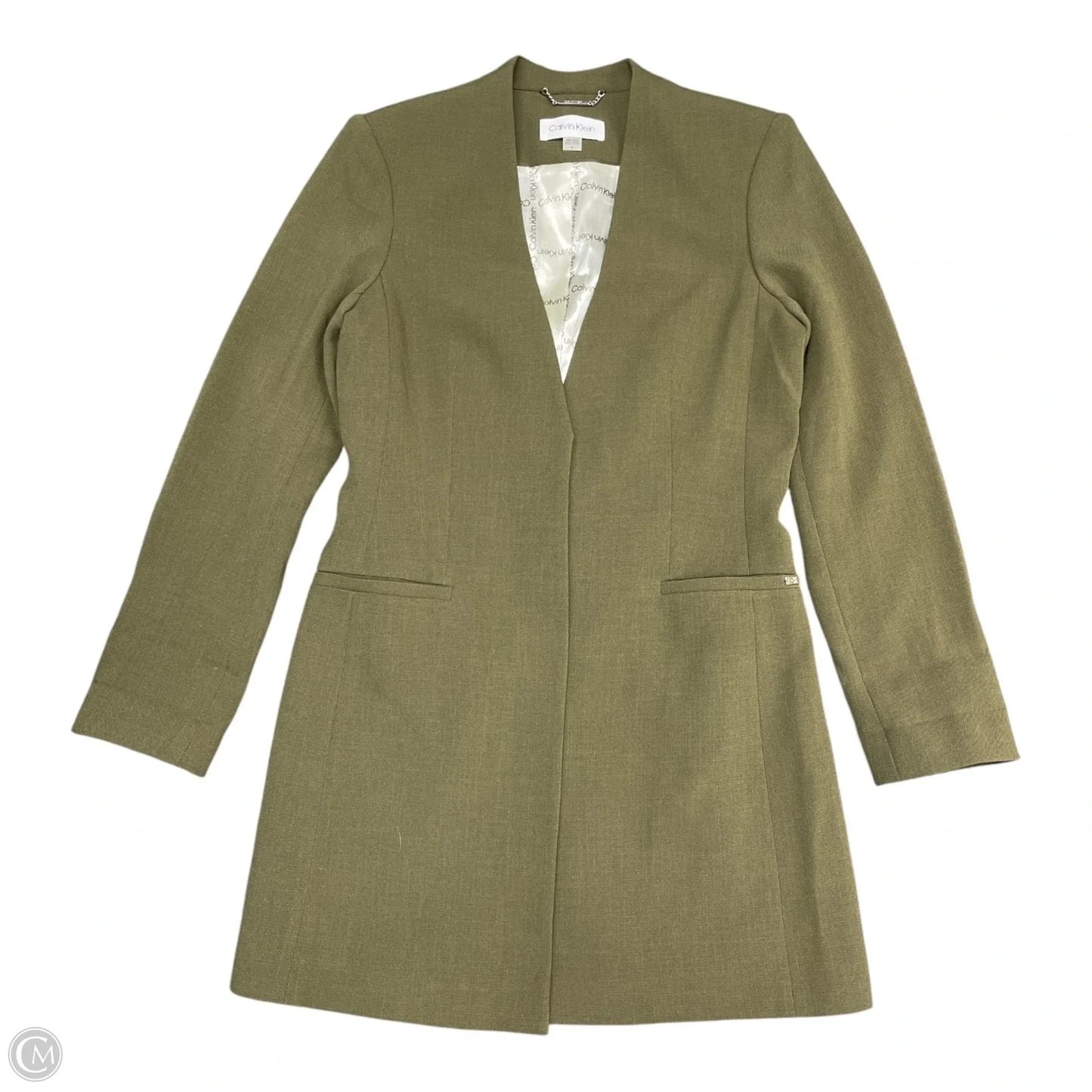 Blazer By Calvin Klein In Green, Size: 6