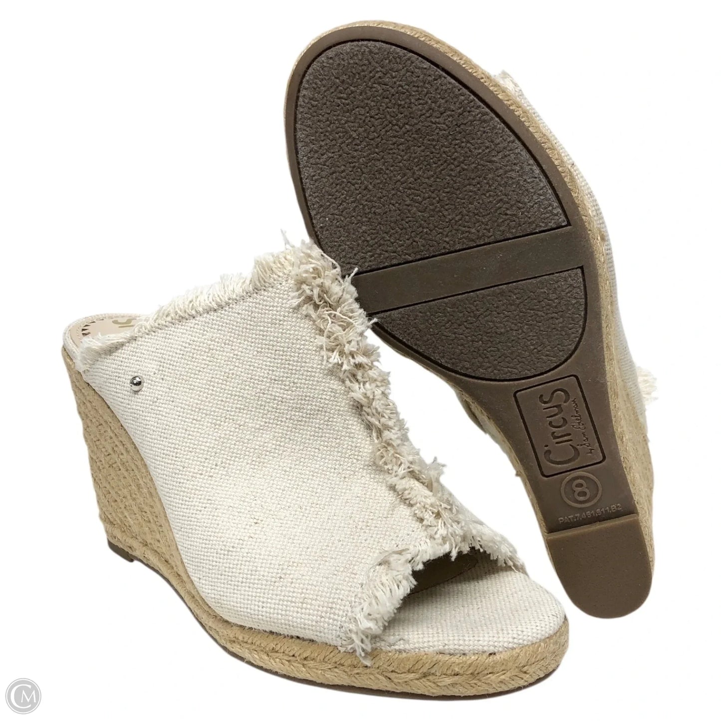 Sandals Heels Wedge By Circus By Sam Edelman In Cream, Size: 8