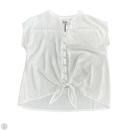 Top Short Sleeve By Olive And Oak In White, Size: S
