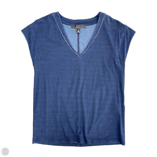 Top Short Sleeve By White House Black Market In Blue, Size: Xs