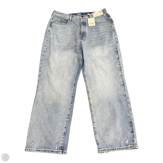 Jeans Straight By Ana In Blue Denim, Size: 14